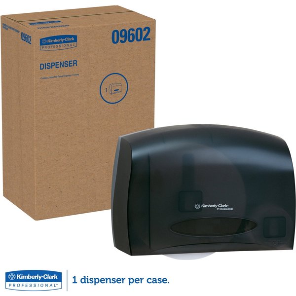 Essentialâ¢ Coreless Jumbo Roll Toilet Paper Dispenser (09602), Black, 14.25
