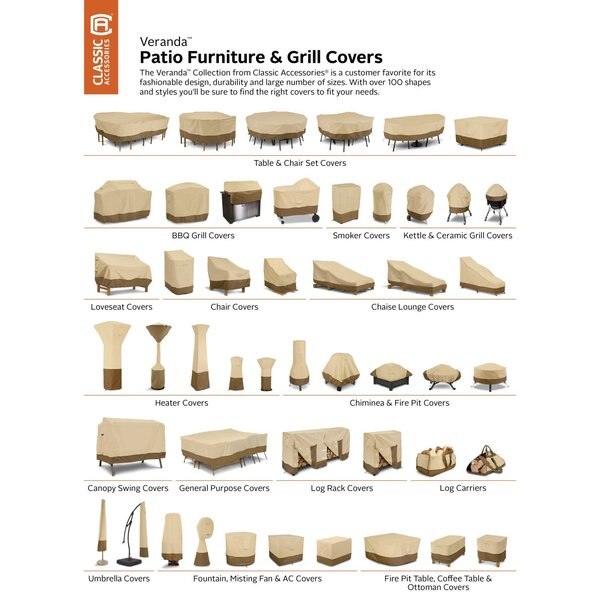 Veranda Beige Patio Adirondack Cover, 31.5