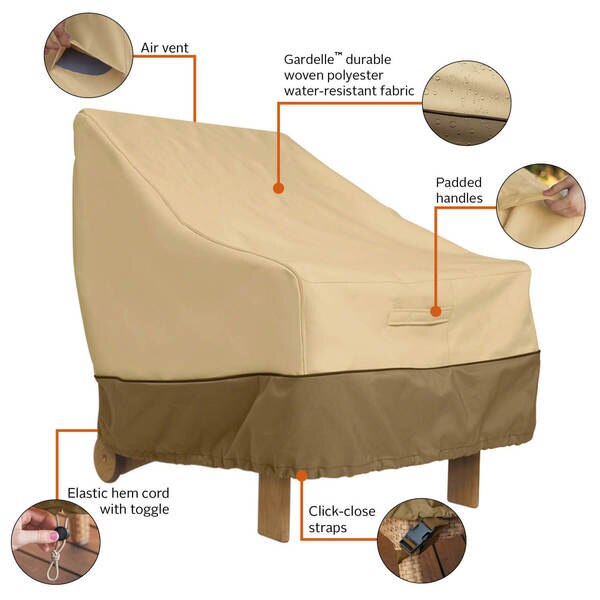 Veranda Beige Patio Adirondack Cover, 31.5
