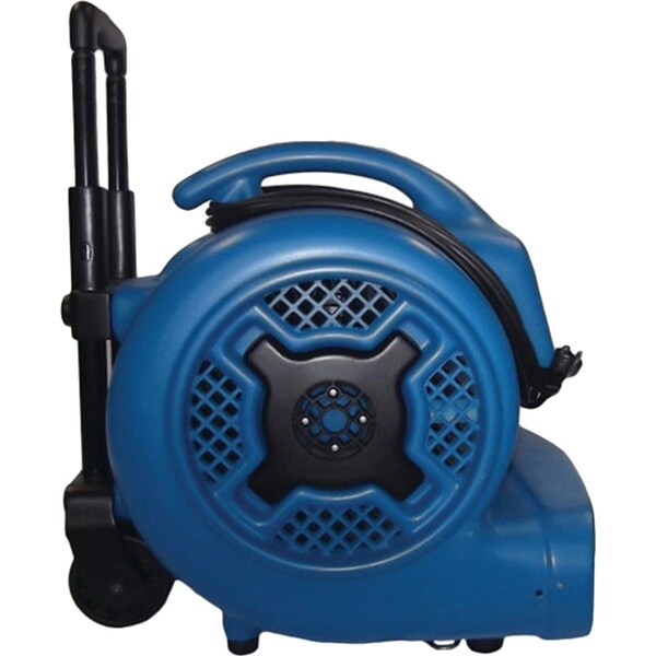 1 HP, 3600 CFM, 8.5 Amps, 4 Positions, 3 Speeds Air Mover with Telescopic Handle and Wheels