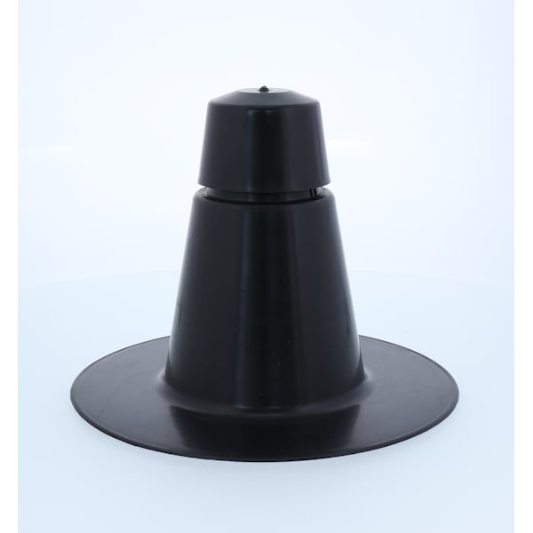 Black Plastic Vent, Plastic, Size Small, 1 Way