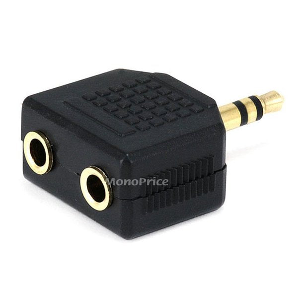 3.5mm S Plug to 3.5mm S Jack x2 Splitter