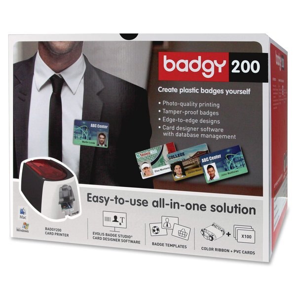 ID Card Printer, 30 mil, 7-7/8 in. W
