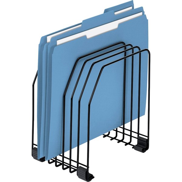File Holder, Black, Letter/Legal, 7 Comp