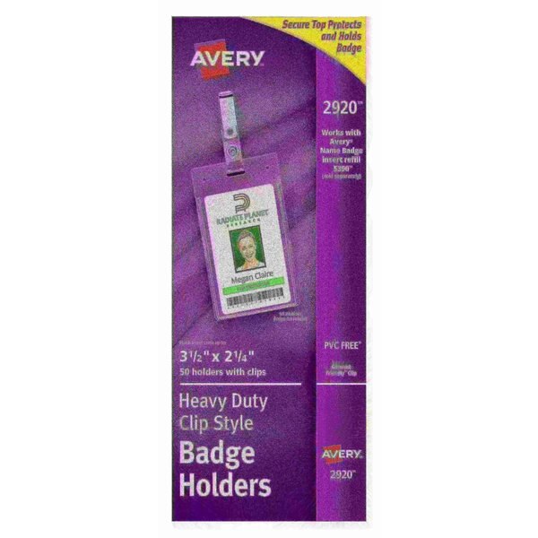 Clear Heavy-Duty Secure Top Clip Style P