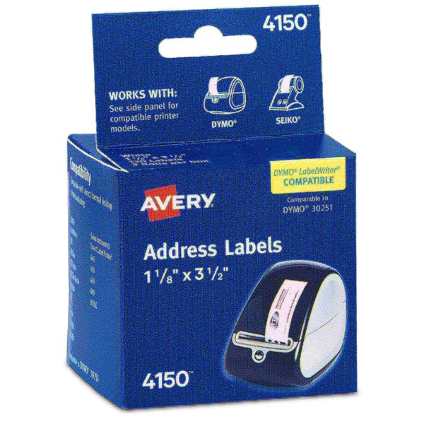 Direct Thermal Roll Labels, 1-1/8, PK260