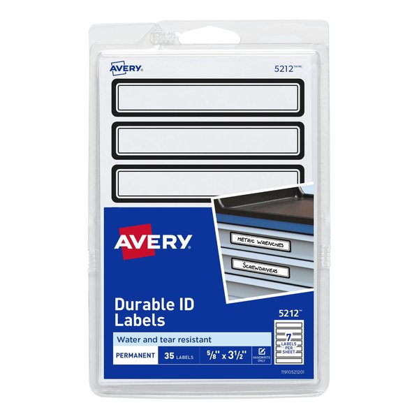 Durable ID Labels, Permanent Adhes, PK35