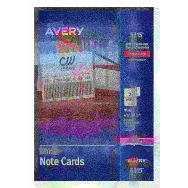 Printable Note Cards, Two-Sided Pr, PK60