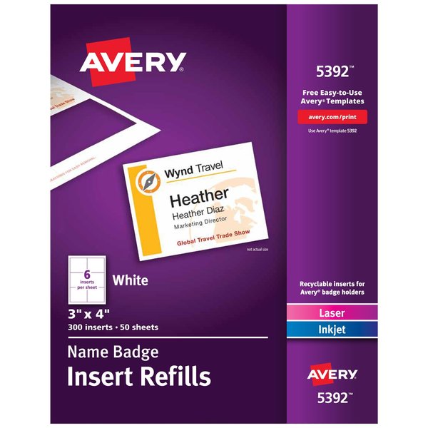Name Badge Inserts, 3