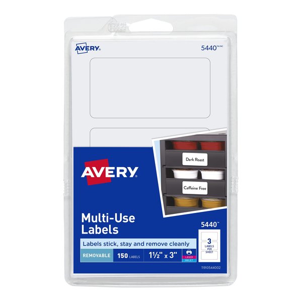 Removable Labels, Removable Adhes, PK150