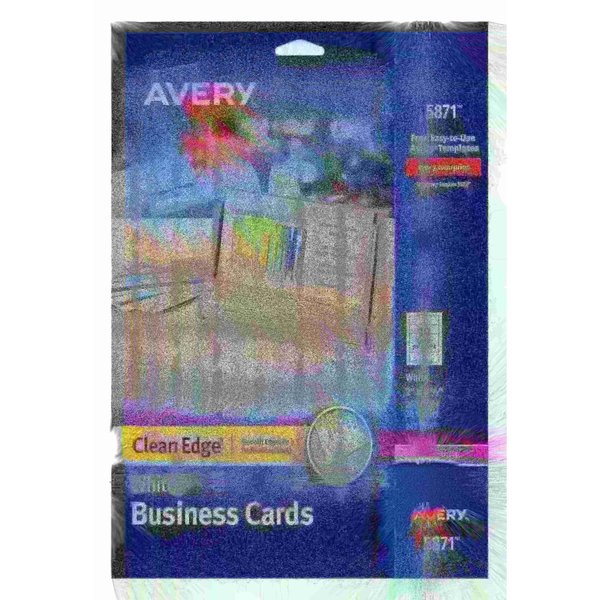 Clean Edge Business Cards, Uncoat, PK200