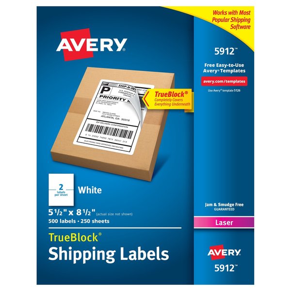 Shipping Address Labels, Laser Pr, PK500