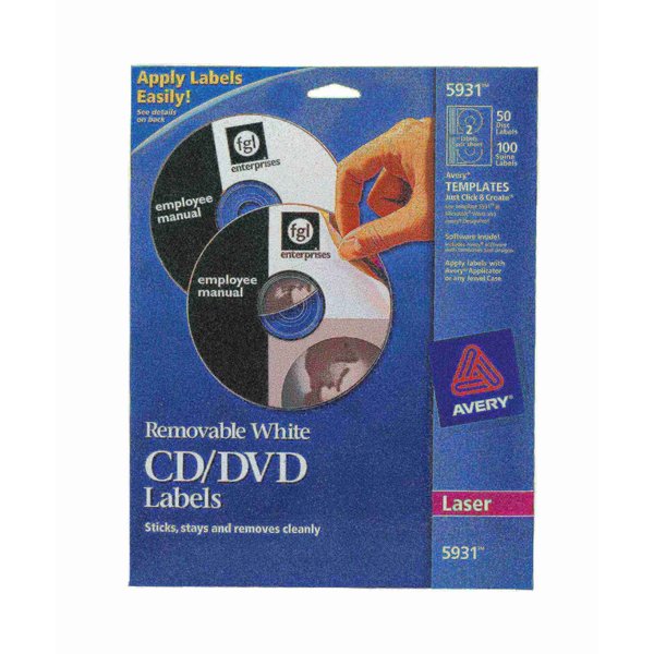 Removable CD Labels, Print to the Edge,