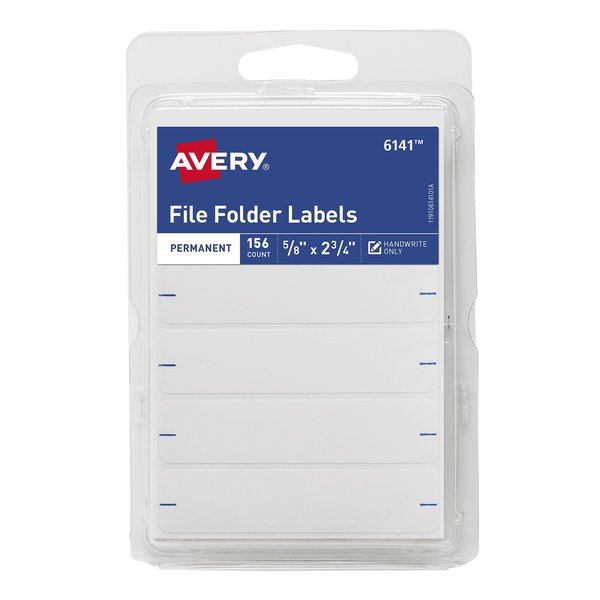 File Folder Labels, Permanent Adh, PK156