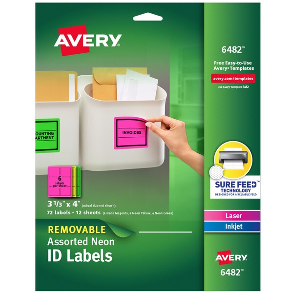 Removable Multipurpose Labels, Sur, PK72