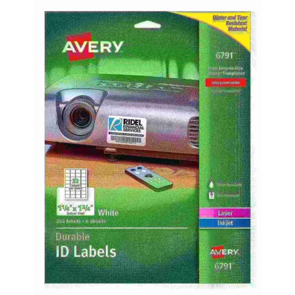 Durable Easy Peel ID Labels, Sure, PK256