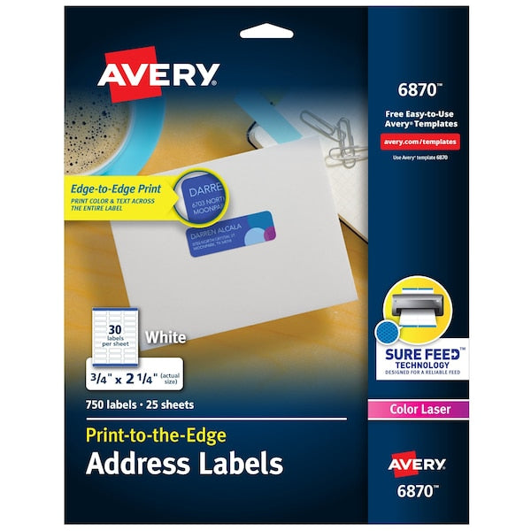 Address Labels with Sure Feed for, PK750