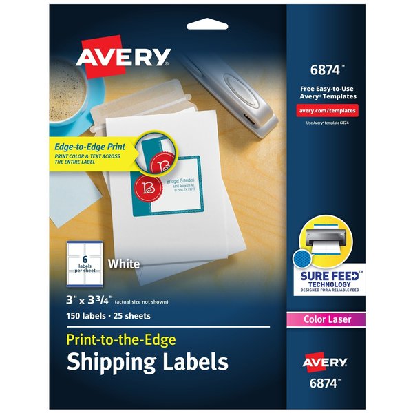 Shipping Labels with Sure Feed fo, PK150