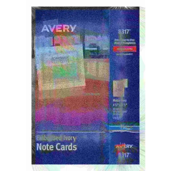 Note Cards, Matte Ivory, Two-Sided, PK60