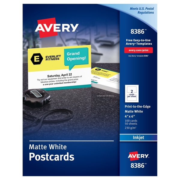 Postcards, Matte, Two-Sided Print, PK100