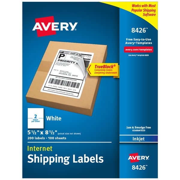 Printable Blank Shipping Labels, PK200