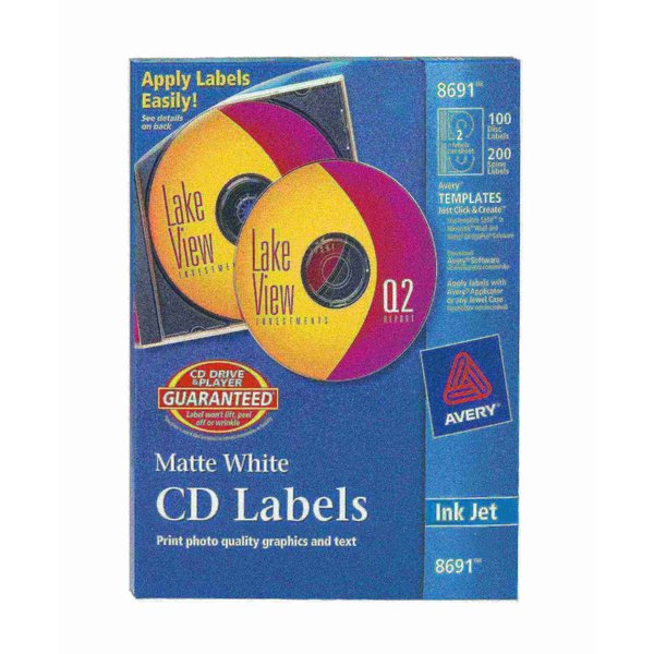CD Labels, Matte White