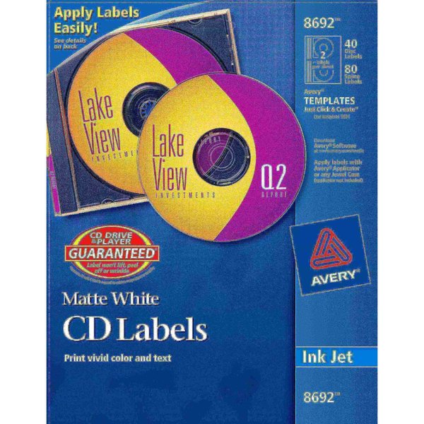CD Labels, Print to the Edge, Permanent