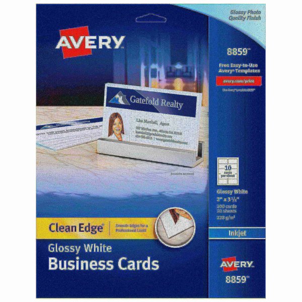 Clean Edge Business Cards, Two-Si, PK200