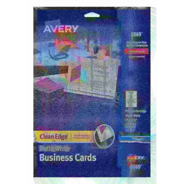 Clean Edge Business Cards, Matte, PK160