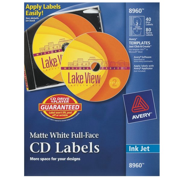 CD Labels, Print to the Edge, Permanent