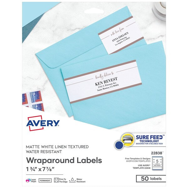 Printable Wraparound Rectangle Lab, PK50