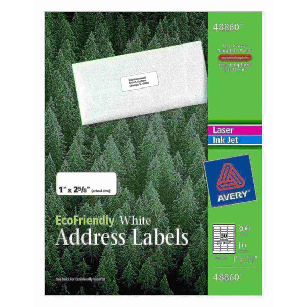 EcoFriendly Address Labels 48860, PK300