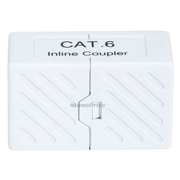 RJ45 Inline Coupler, CAT6, Simplex, T568 Standard, White