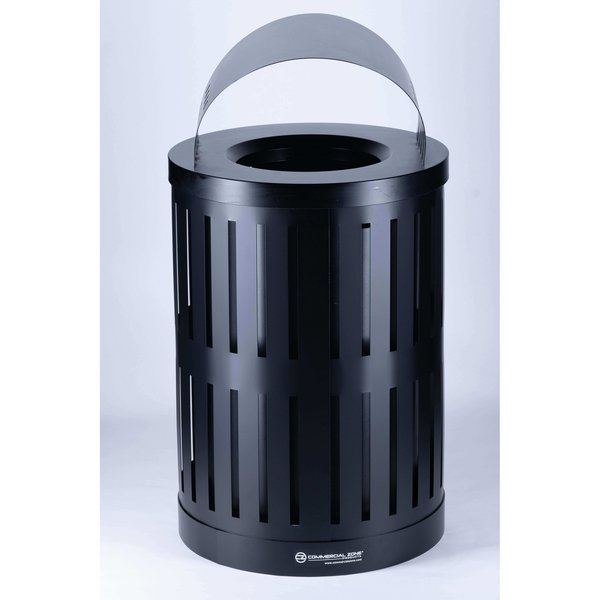 Recycling Container, Canopy Lid, Black