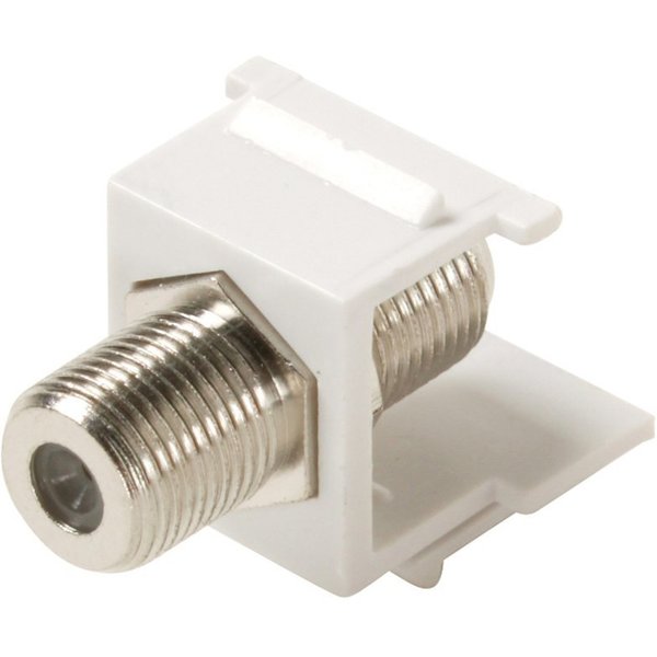Keystone Snap-in F Jack Adapter White