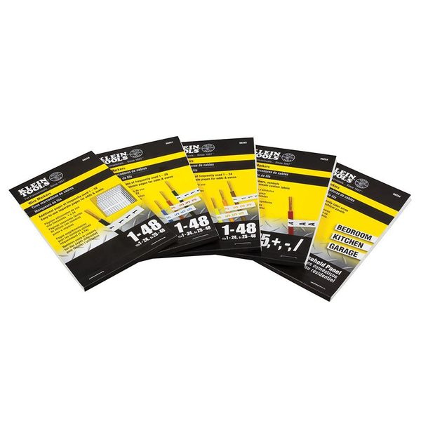 Wire Marker Book-Black Letters, Numbers and Symbols