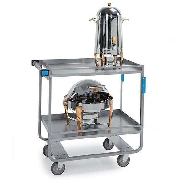 Stainless Steel Guard Rail Cart; 700 Lb Capacity, 2 Shelf, 21