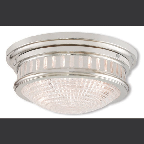 Berwick 2 Light Polished Nickel Ceiling Mount
