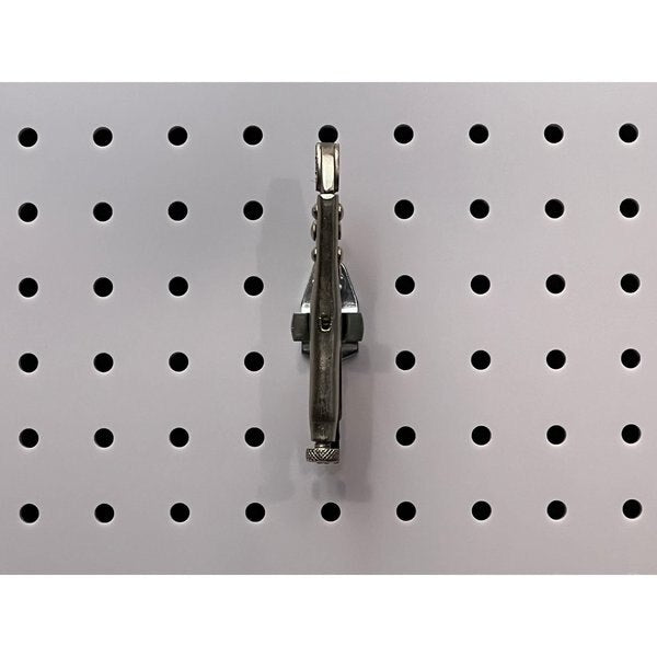 1/4 In. to 1/2 In. Hold Range Steel Ext Spring Clips for 1/8 In. and 1/4 In. Pegboard 10 Pack