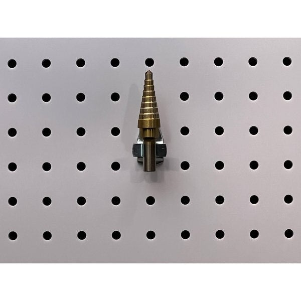 1/4 In. to 1/2 In. Hold Range Steel Ext Spring Clips for 1/8 In. and 1/4 In. Pegboard 10 Pack