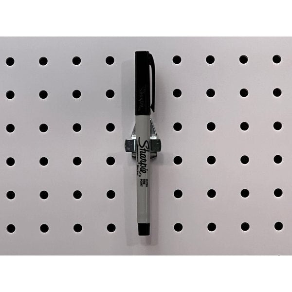 1/4 In. to 1/2 In. Hold Range Steel Ext Spring Clips for 1/8 In. and 1/4 In. Pegboard 10 Pack