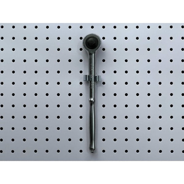 1/4 In. to 1/2 In. Hold Range Steel Standard Spring Clip for 1/8 In. and 1/4 In. Pegboard 10 Pack
