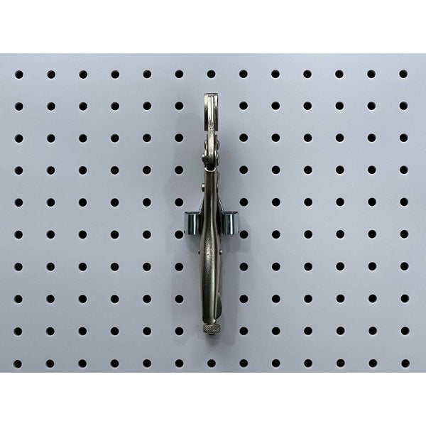 1/2 In. to 1 In. Hold Range Steel Standard Spring Clip for 1/8 In. and 1/4 In. Pegboard 10 Pack