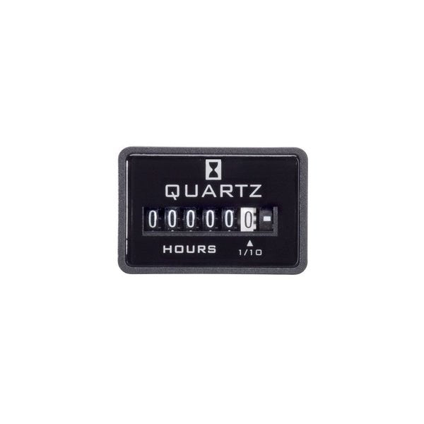 Hour Meter, DC, 2 Holes, Flush, Polymer
