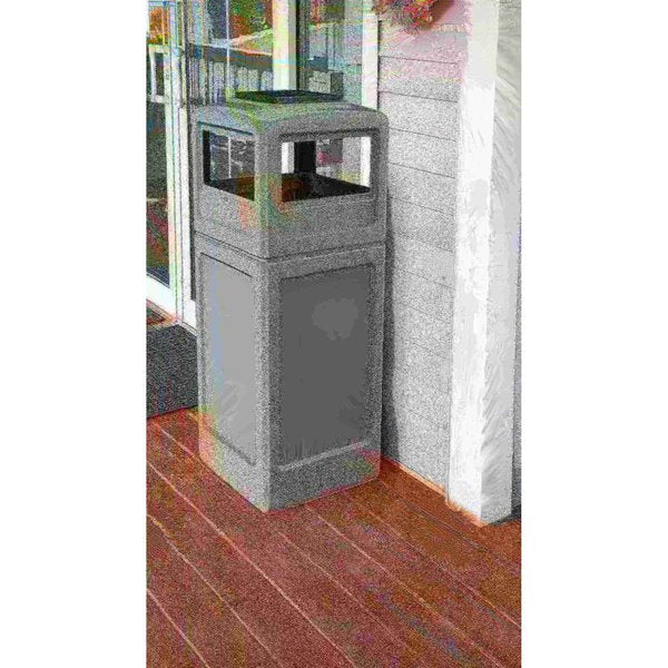 42 gal Trash Can, Gray