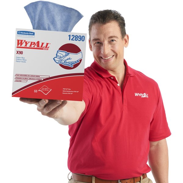 Dry Wipe, Blue, Pop Up Box, Hydroknit, 68 Wipes, 8 1/4 in x 16 3/4 in