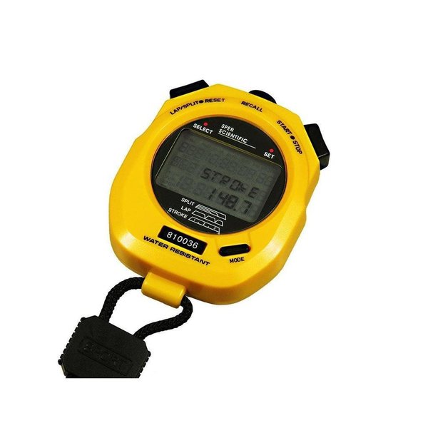 Memory Water Resistant Stopwatch, 100