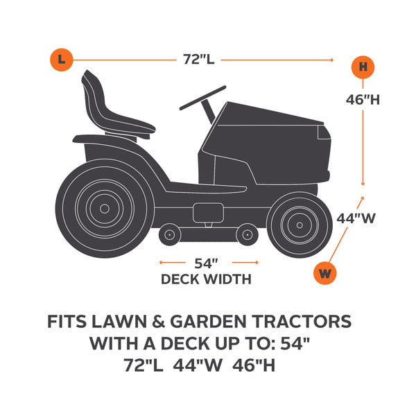 Tractor Cover, Black Deluxe