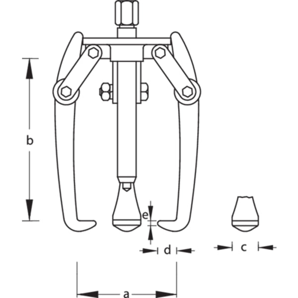 Puller, 3-Arm Pattern, 300 x 300mm