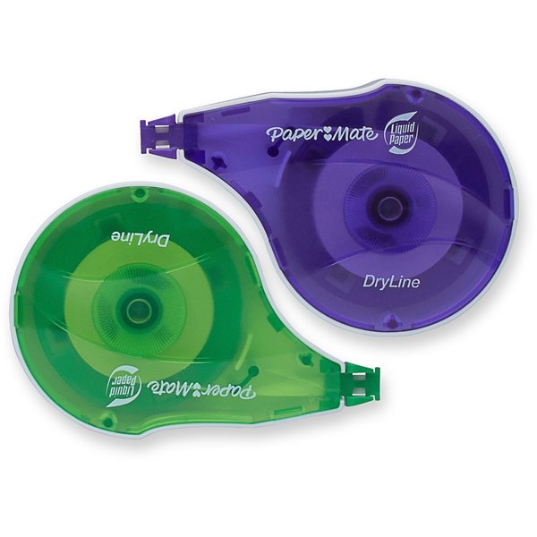 Correction Tape, 1/5W, White, PK2